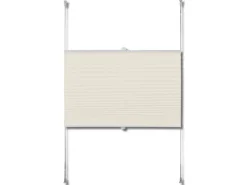 vidaXL Plissee Faltrollo Rollo Plisseerollo 110x125cm Creme