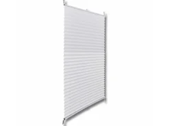 vidaXL Plissee Faltrollo Rollo Jalousie Plisseerollo klemmen 40x200cm Weiß