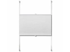 vidaXL Plissee Faltrollo Rollo Jalousie Plisseerollo klemmen 40x200cm Weiß