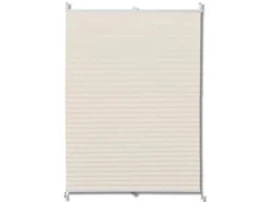 vidaXL Plissee Faltrollo Rollo Plisseerollo 110x100cm Creme