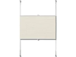 vidaXL Plissee Faltrollo Rollo Plisseerollo 110x100cm Creme