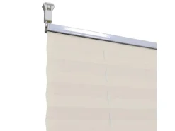 vidaXL Plissee Faltrollo Rollo Plisseerollo 110x100cm Creme