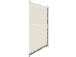 vidaXL Plissee Faltrollo Rollo Plisseerollo 110x100cm Creme