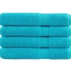 vidaXL Premium-Handtücher 4 Stk Türkis 100x200 600g/m2 100% Baumwolle