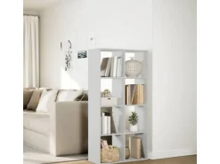 vidaXL Raumteiler Bücherregal Weiß 69,5 x 29 x 137,5 cm Holzwerkstoff 858021