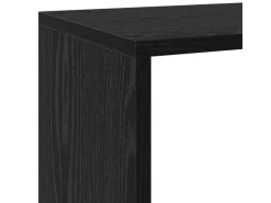 vidaXL Raumteiler Bücherregal Schwarz Eichen-Optik 886274