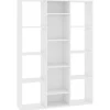 vidaXL Raumteiler/Bücherregal Weiß 100x24x140 cm Holzwerkstoff