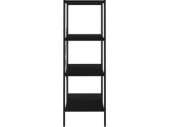 vidaXL Regal mit 4 Böden Schwarz 80x40x130 cm