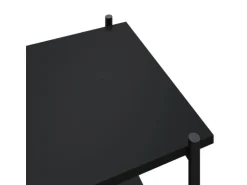 vidaXL Regal mit 4 Böden Schwarz 80x40x130 cm