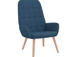 vidaXL Relaxsessel Blau Stoff 4102646