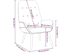 vidaXL Relaxsessel Blau Stoff 4102646