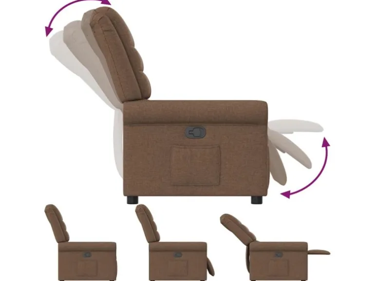 vidaXL Relaxsessel Braun Stoff 4015640