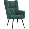 vidaXL Relaxsessel Dunkelgrün Samt Modell 9