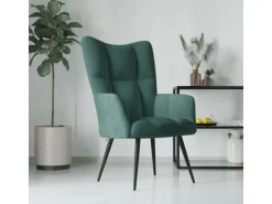 vidaXL Relaxsessel Dunkelgrün Samt Modell 9