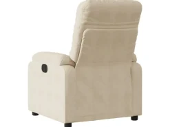 vidaXL Relaxsessel Elektrisch Creme Mikrofasergewebe Modell 4