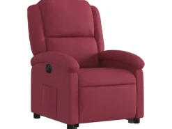 vidaXL Relaxsessel mit Aufstehhilfe Elektrisch Weißrot Stoff Modell 7