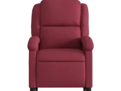 vidaXL Relaxsessel mit Aufstehhilfe Elektrisch Weißrot Stoff Modell 7