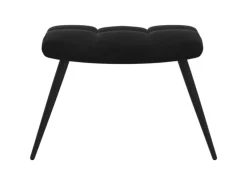 vidaXL Relaxsessel mit Hocker Schwarz Samt Modell 5