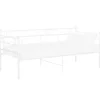 vidaXL Schlafsofa Bettgestell Weiß Metall 90x200 cm650976