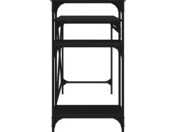 vidaXL Schreibtisch mit Regal Schwarz 105x50x90cm Holzwerkstoff Eisen 826714