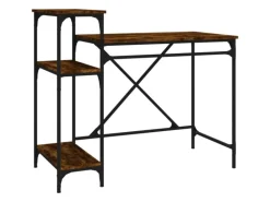 vidaXL Schreibtisch mit Regal Räuchereiche 105x50x90 cm Holzwerkstoff 826716