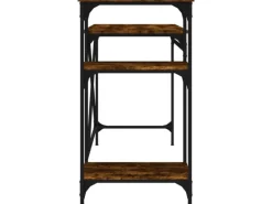 vidaXL Schreibtisch mit Regal Räuchereiche 105x50x90 cm Holzwerkstoff 826716