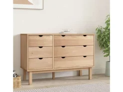 vidaXL Schubladenschrank OTTA 113,5x39,5x73 cm Massivholz Kiefer