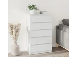 vidaXL Schubladenschrank Weiß 60x36x103 cm Holzwerkstoff