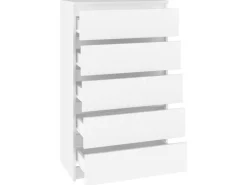 vidaXL Schubladenschrank Weiß 60x36x103 cm Holzwerkstoff