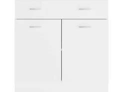 vidaXL Schubunterschrank Weiß 80x46x81,5 cm Holzwerkstoff