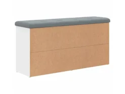 vidaXL Schuhbank Weiß 102x32x50 cm Holzwerkstoff