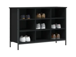 vidaXL Schuhregal Schwarz 100x35x70 cm Holzwerkstoff 831843