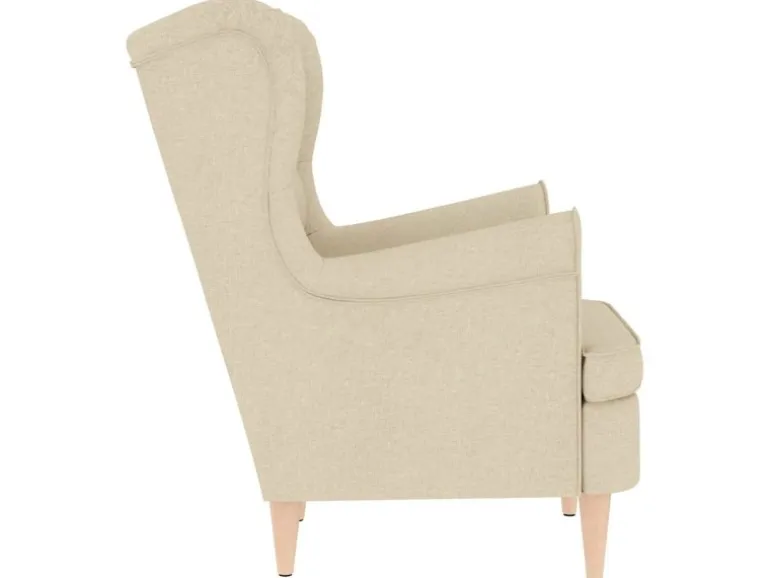 vidaXL Sessel Creme 74x84x100 cm Stoff 4016902