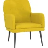 vidaXL Sessel Gelb 62x79x79 cm Samt Modell 1
