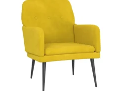 vidaXL Sessel Gelb 62x79x79 cm Samt Modell 1