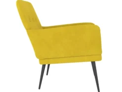 vidaXL Sessel Gelb 62x79x79 cm Samt Modell 1