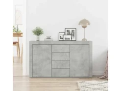 vidaXL Sideboard Betongrau 120 x 36 x 69 cm Holzwerkstoff 3333859