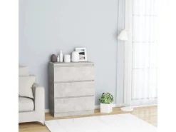 vidaXL Sideboard Betongrau 60x35x76 cm Holzwerkstoff 801386