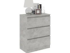 vidaXL Sideboard Betongrau 60x35x76 cm Holzwerkstoff 801386