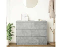 vidaXL Sideboard Betongrau 100x35x76 cm Holzwerkstoff 3328501