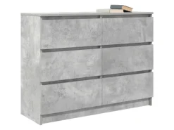 vidaXL Sideboard Betongrau 100x35x76 cm Holzwerkstoff 3328501