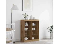 vidaXL Sideboard Eiche Handwerklich 41 x 37 x 100 cm Holzwerkstoff 863049