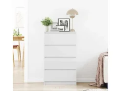 vidaXL Sideboard Hochglanz-Weiß 60x35x98,5 cm Holzwerkstoff 800537