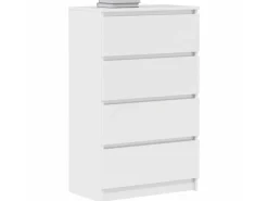 vidaXL Sideboard Hochglanz-Weiß 60x35x98,5 cm Holzwerkstoff 800537