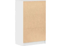 vidaXL Sideboard Hochglanz-Weiß 60x35x98,5 cm Holzwerkstoff 800537