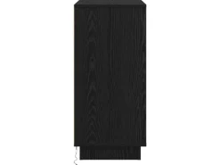 vidaXL Sideboard mit LED Schwarz Eichen-Optik 71 x 34,5 x 75 cm 869651