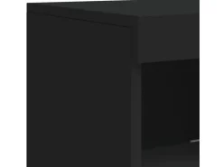vidaXL Sideboard mit LED-Leuchten Schwarz 41x37x100 cm 836645