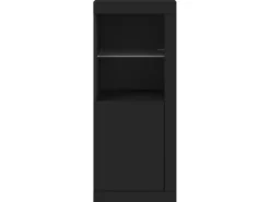 vidaXL Sideboard mit LED-Leuchten Schwarz 41x37x100 cm 836645