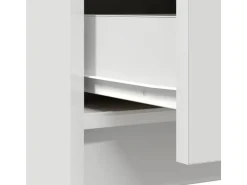 vidaXL Sideboard mit Schublade Weiß 71x35x65 cm Holzwerkstoff 861571