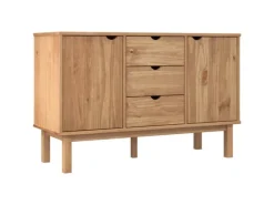 vidaXL Sideboard OTTA 113,5x43x73 cm Massivholz Kiefer 348591